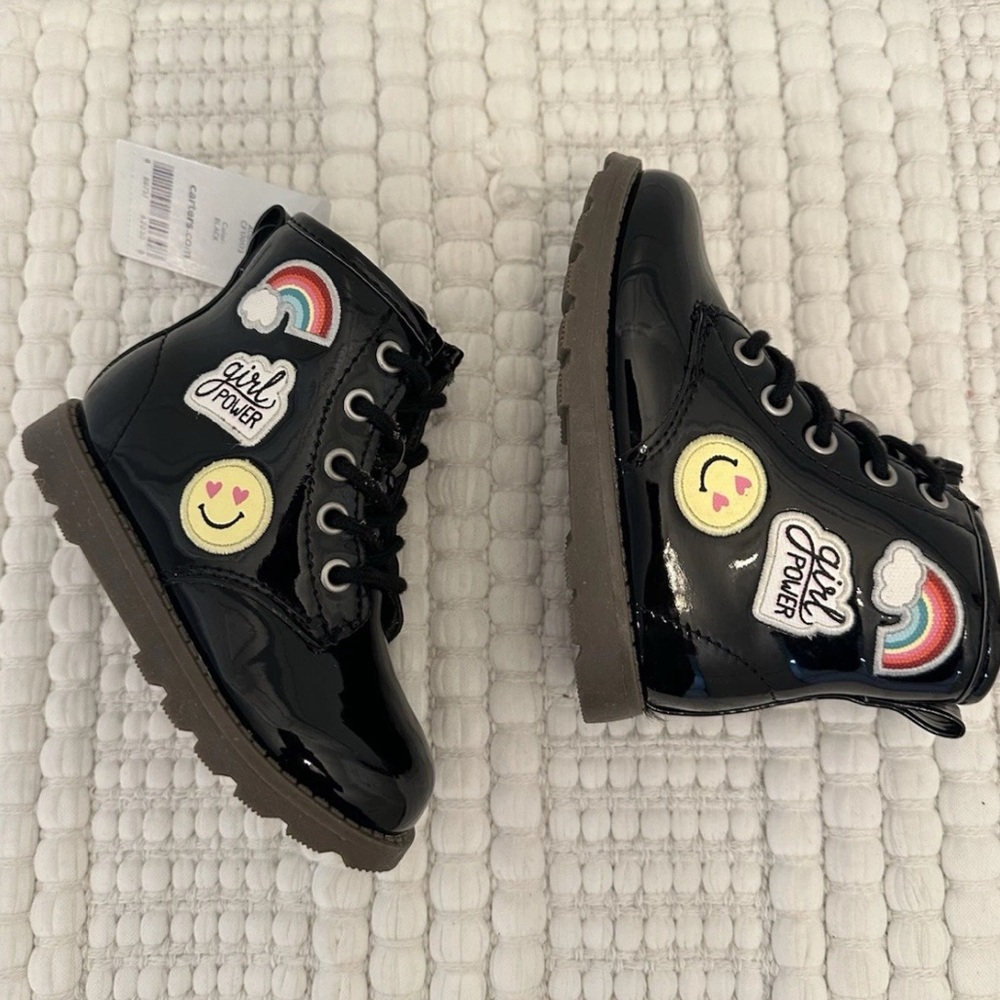 ADORABLE Carter's Aubrey Girls Moto‎ Boots Size 7 NWT